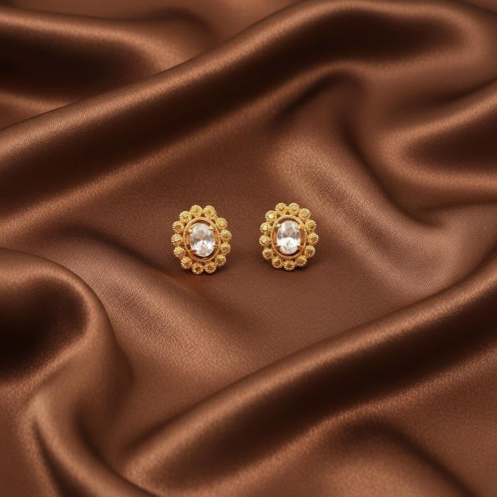 DIAMOND MANILA STUD EARRINGS