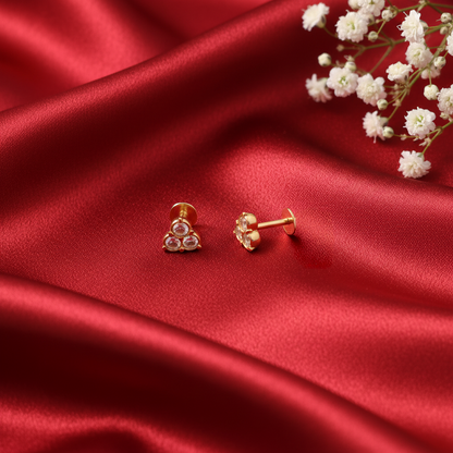 DIAMOND REYAH STUD EARRINGS