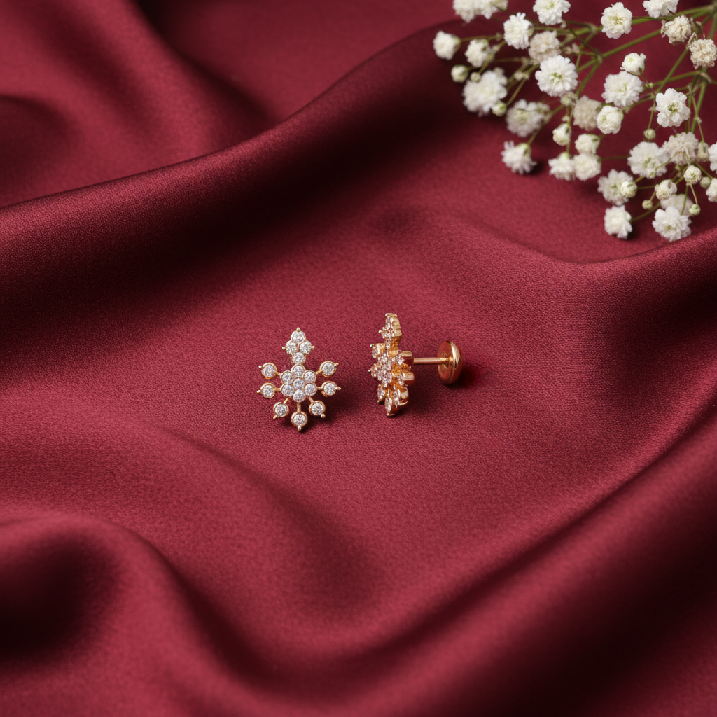 DIAMOND ALIMA STUD EARRINGS