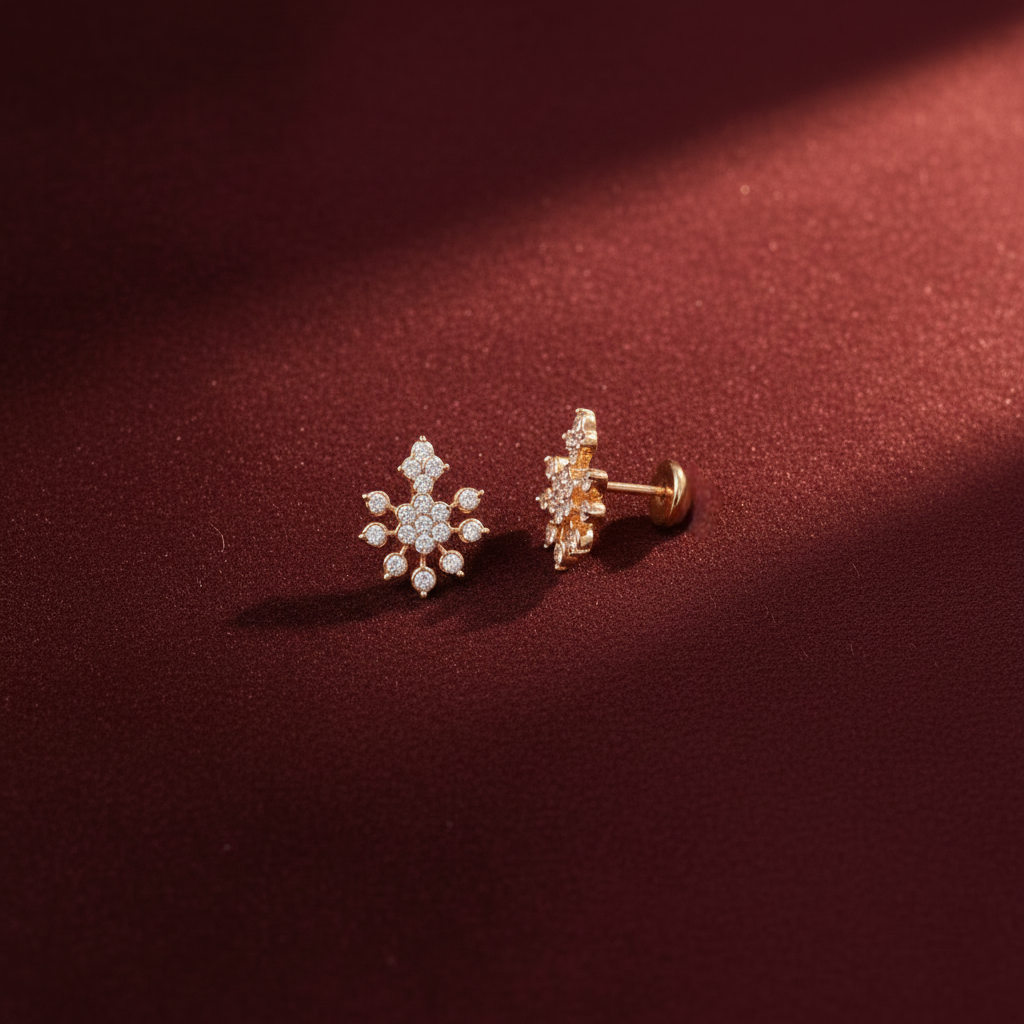 DIAMOND ALIMA STUD EARRINGS