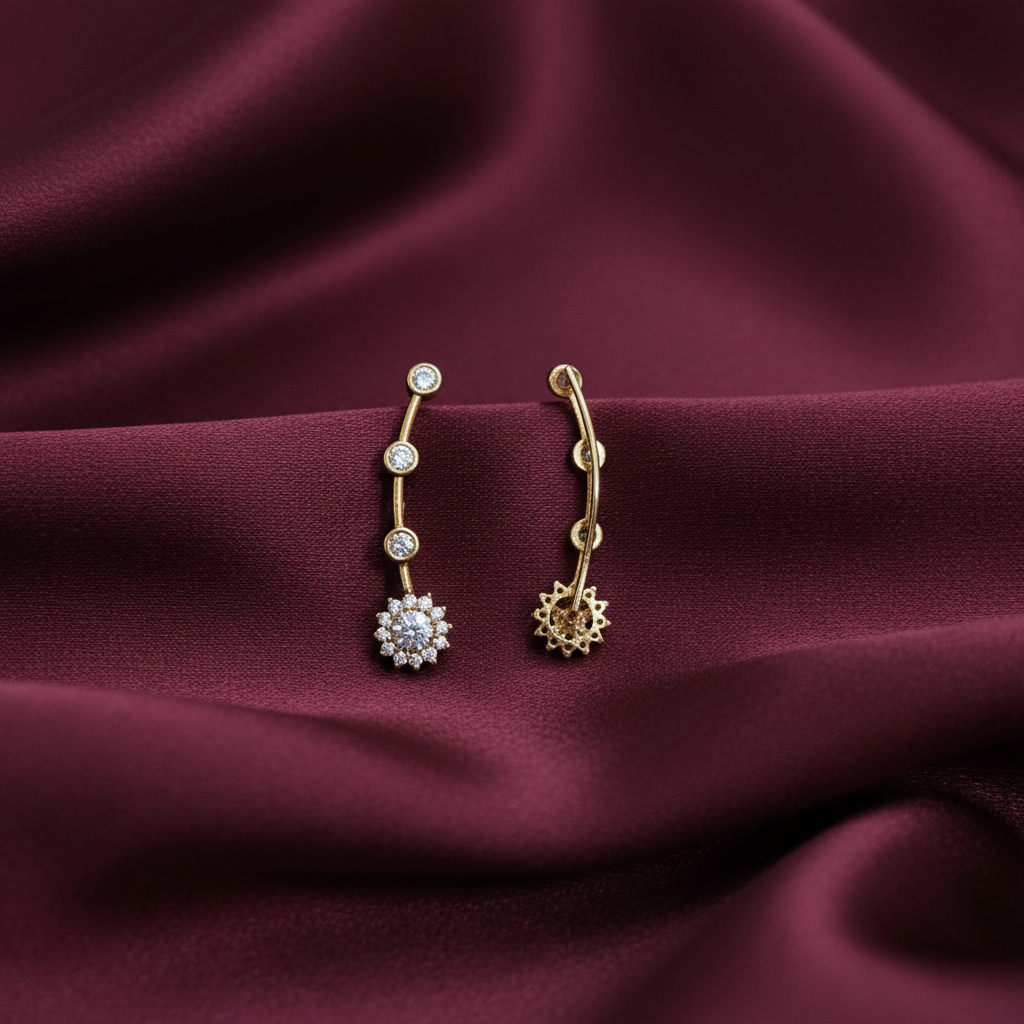 DIAMOND FARAH EARCUFF EARRINGS