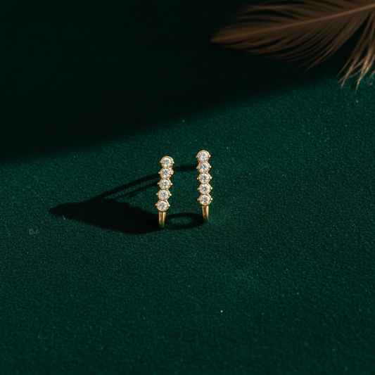 DIAMOND ISAI STUD EARRINGS