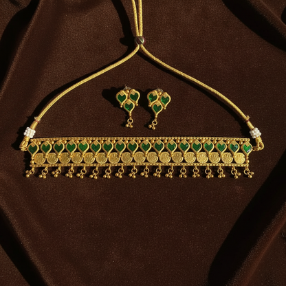 EMERALD NIHA PALAKA JEWELLERY SET