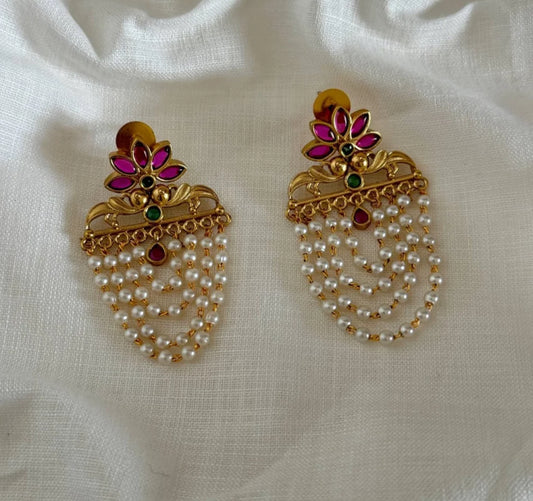 MULTICOLOR MIRRAW PEARL EARRINGS