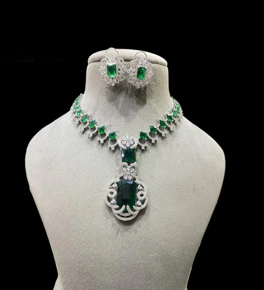 NITHAA AMBANI ZIRCONIA JEWELLERY SET