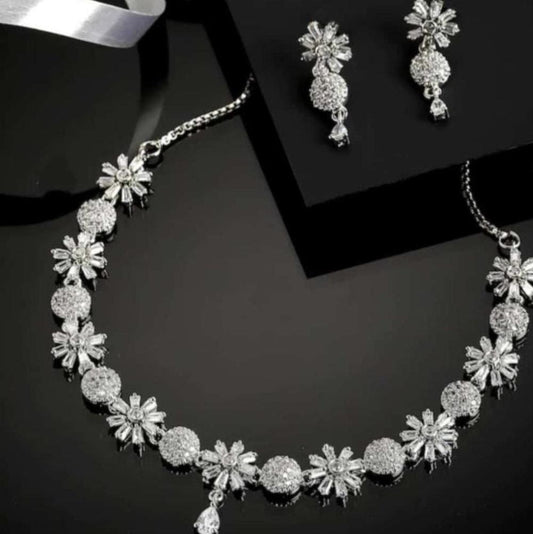 FATIMA AMERICAN DIAMOND JEWELLERY SET