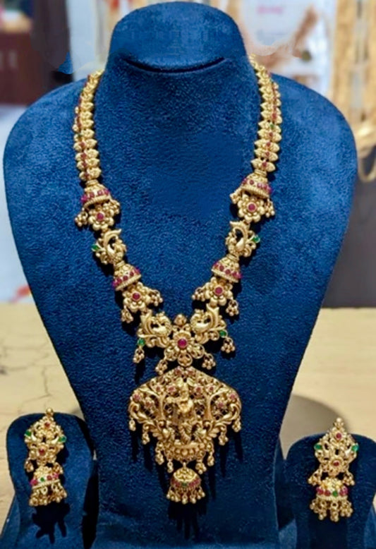 GOLDEN VARAHI TEMPLE JEWELLERY SET