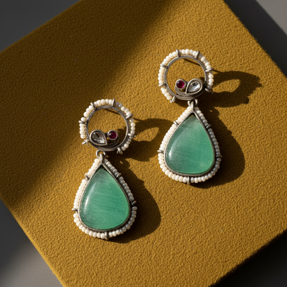 MINT ANALA  SILVER PLATED EARRINGS