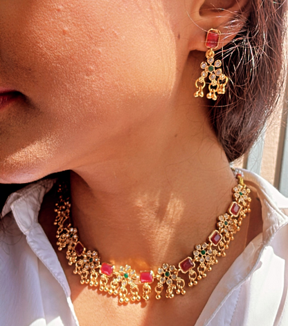 MULTICOLOR RISHIMA JEWELLERY SET