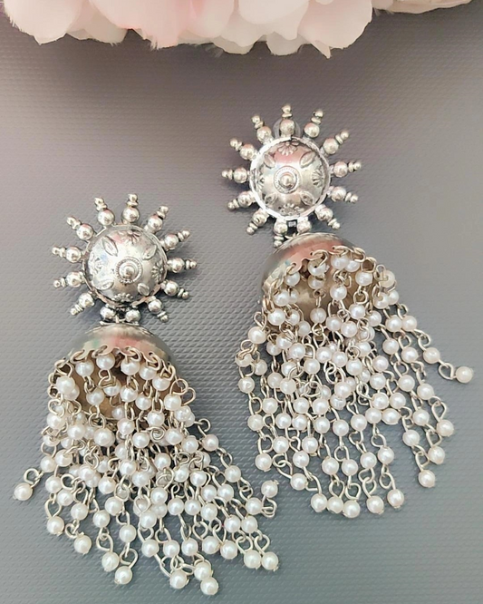 Silver Jhumki for girls