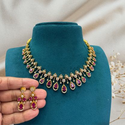 RUBY SILYA ZIRCONIA JEWELLERY SET