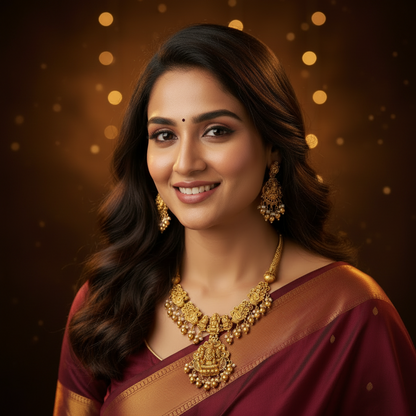 GOLDEN UMYAL JEWELLERY SET