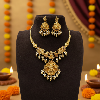 GOLDEN UMYAL JEWELLERY SET