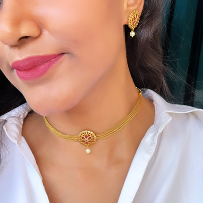RUBY PARINITHA JEWELLERY SET