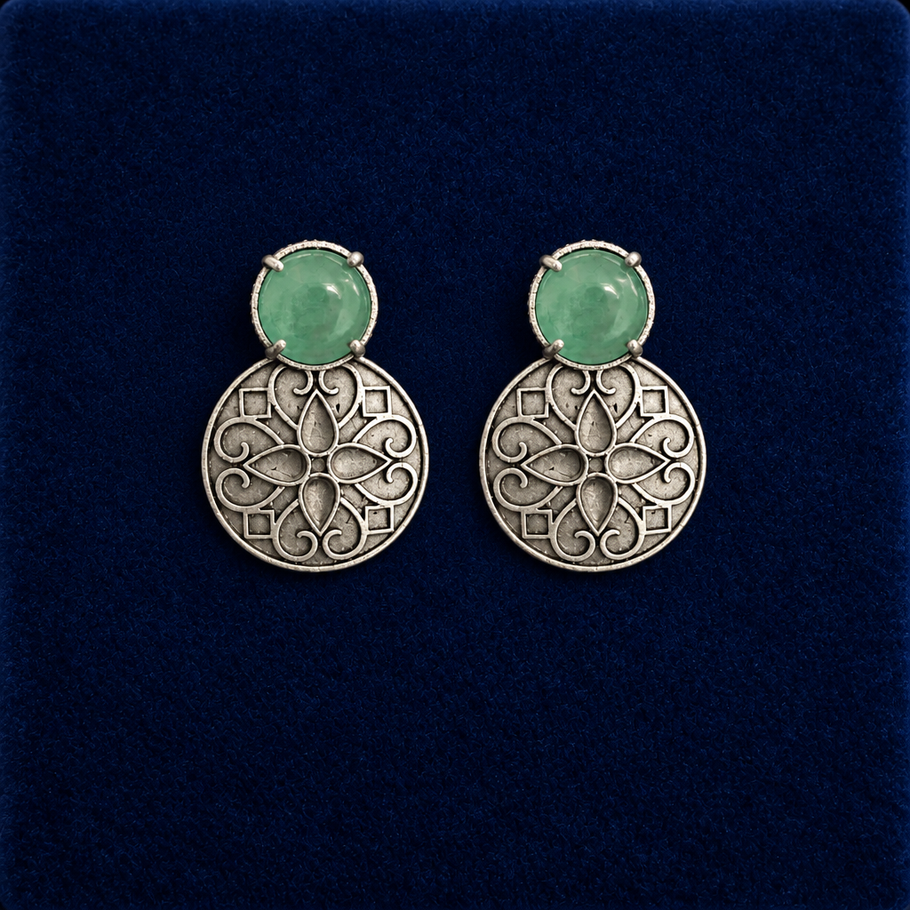 MINT PRILAYA SILVER PLATED EARRINGS