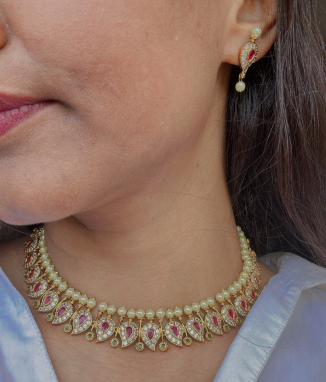 RUBY RISHVI JEWELLERY SET