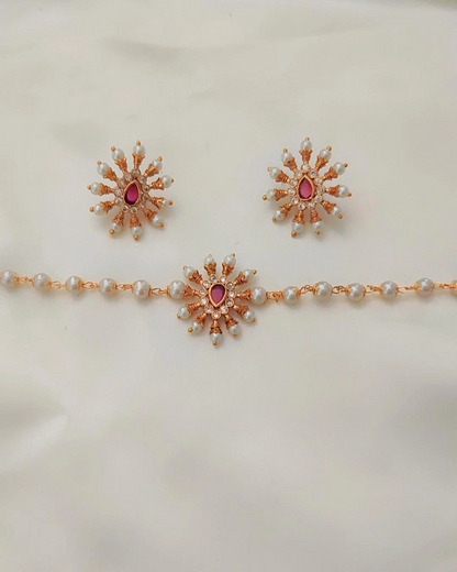 RUBY RYKA PEARLJEWELLERY SET