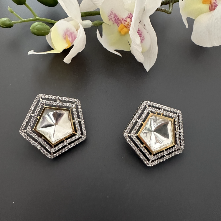 ORIGINAL SILVER STAR STATEMENT EARRINGS