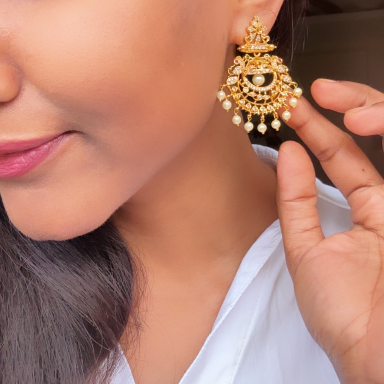 GOLDEN SANAYA TEMPLE EARRINGS