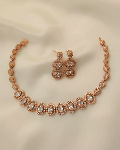 GOLDEN SHANSHI ZIRCONIA JEWELLERY SET