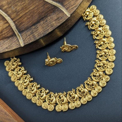 GOLDEN AKALYA TEMPLE JEWELLERY SET