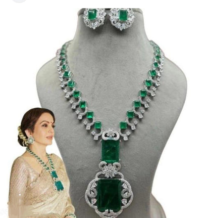 NITHAA AMBANI ZIRCONIA JEWELLERY SET