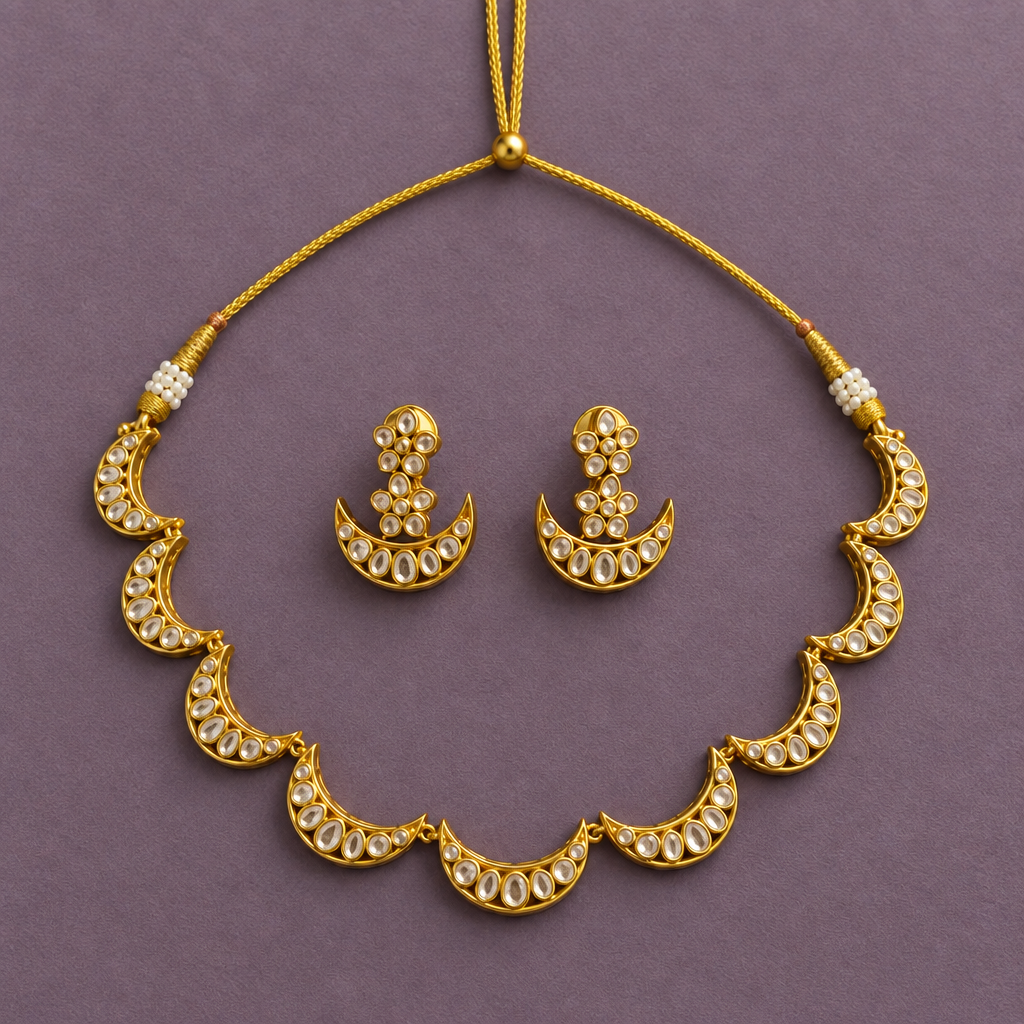 GOLDEN MOON ZIRCONIA JEWELLERY SET
