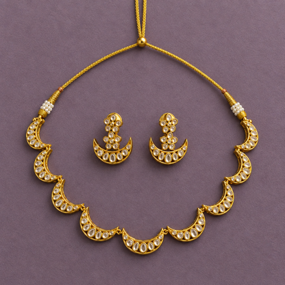 GOLDEN MOON ZIRCONIA JEWELLERY SET