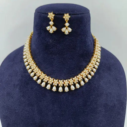 FRESH WATER PEARL FLOWER JEWELLERY SET