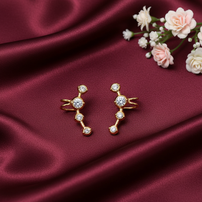 DIAMOND AIRA SIDE EARCUFF EARRINGS