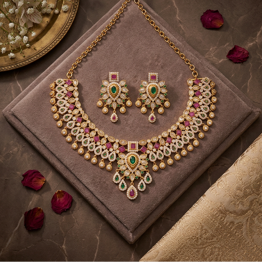 MULTICOLOR ANAKA JEWELLERY SET