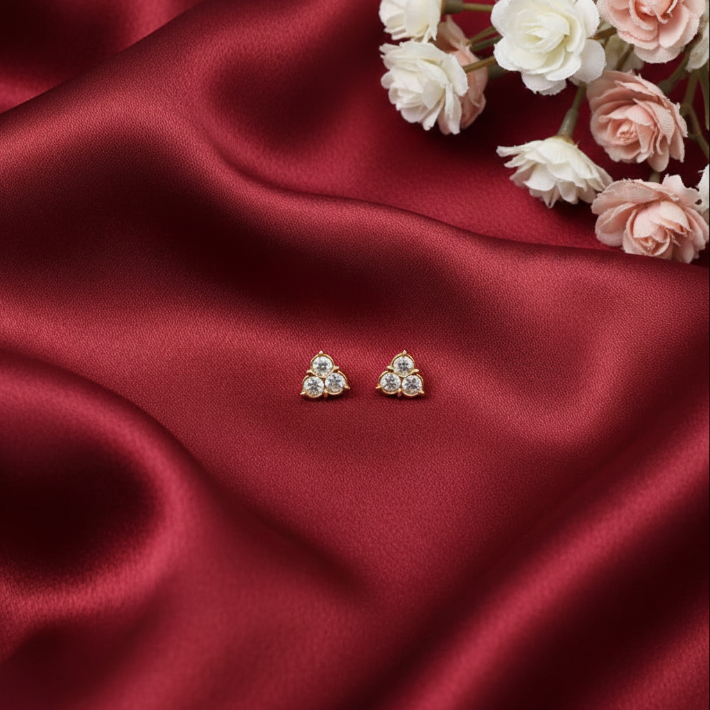 DIAMOND REYAH STUD EARRINGS