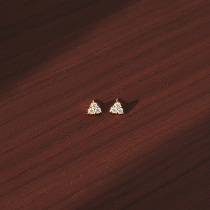 DIAMOND REYAH STUD EARRINGS