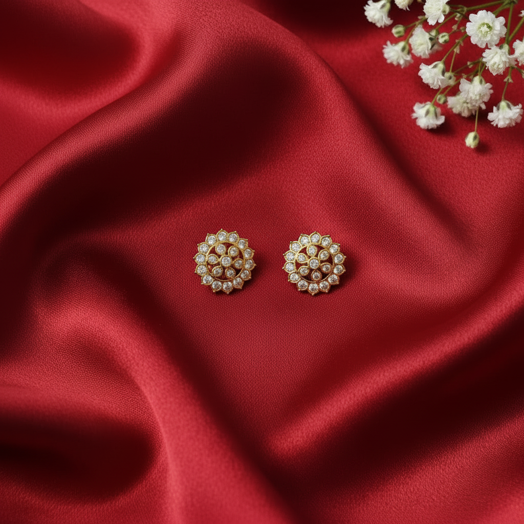 DIAMOND NAKSHATRA STUD EARRINGS