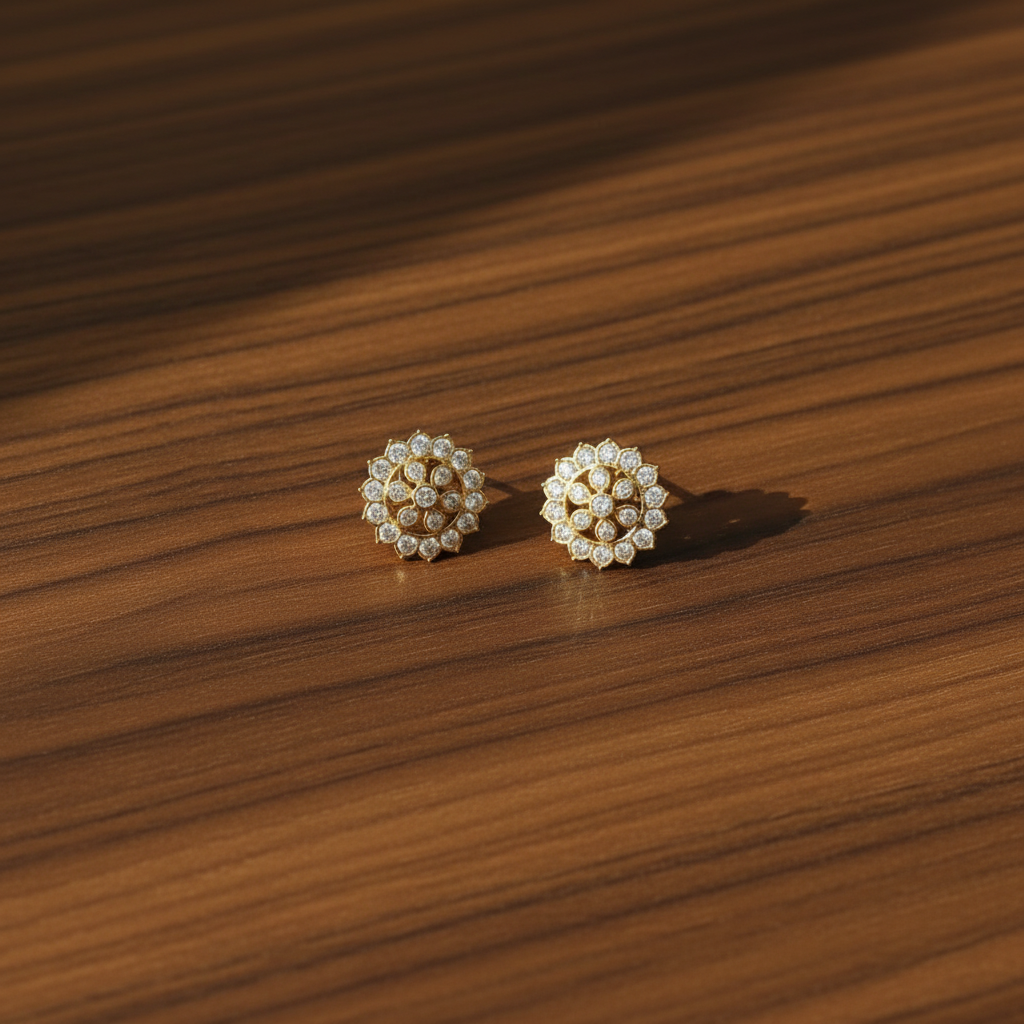 DIAMOND NAKSHATRA STUD EARRINGS