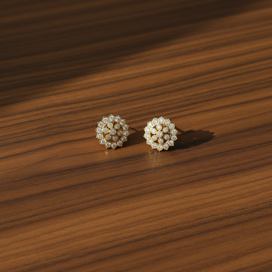 DIAMOND NAKSHATRA STUD EARRINGS
