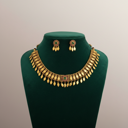 GOLDEN VIHANA ELAKKATHALI JEWELLERY SET