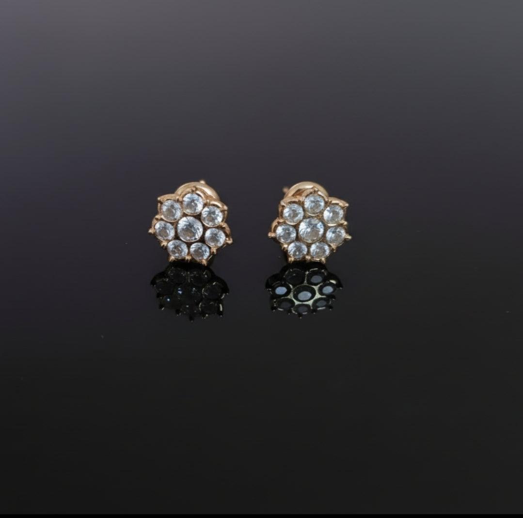 DIAMOND VIBHA EIGHT STONE STUD EARRINGS
