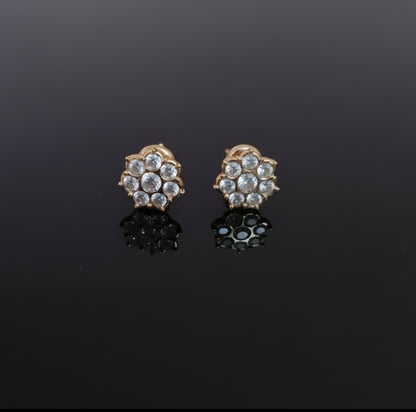 DIAMOND VIBHA EIGHT STONE STUD EARRINGS