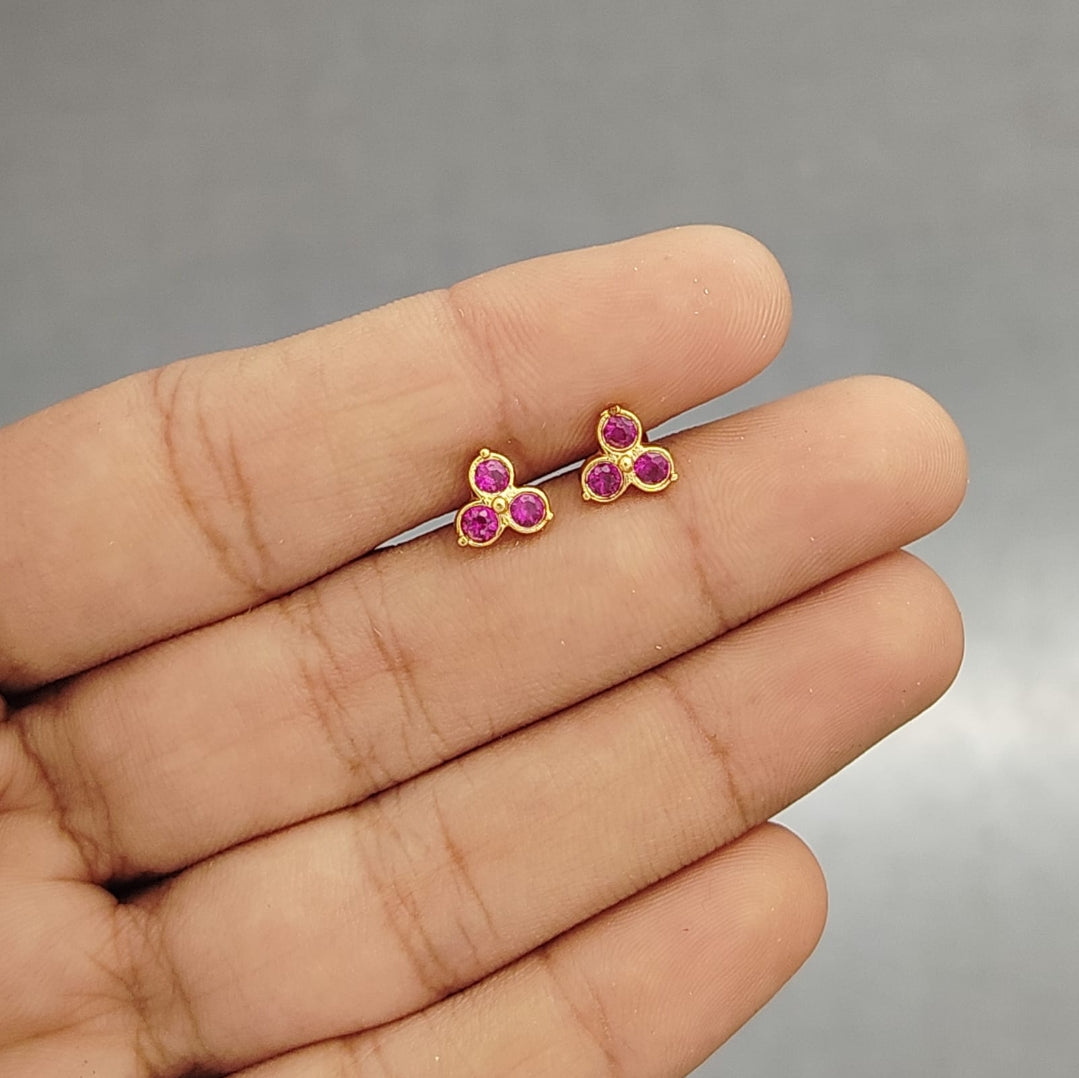 RUBY KRIYA STUD EARRINGS