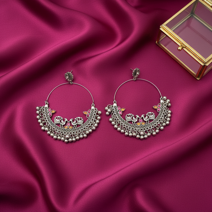 MULTICOLOR MUA SILVER PLATED EARRINGS