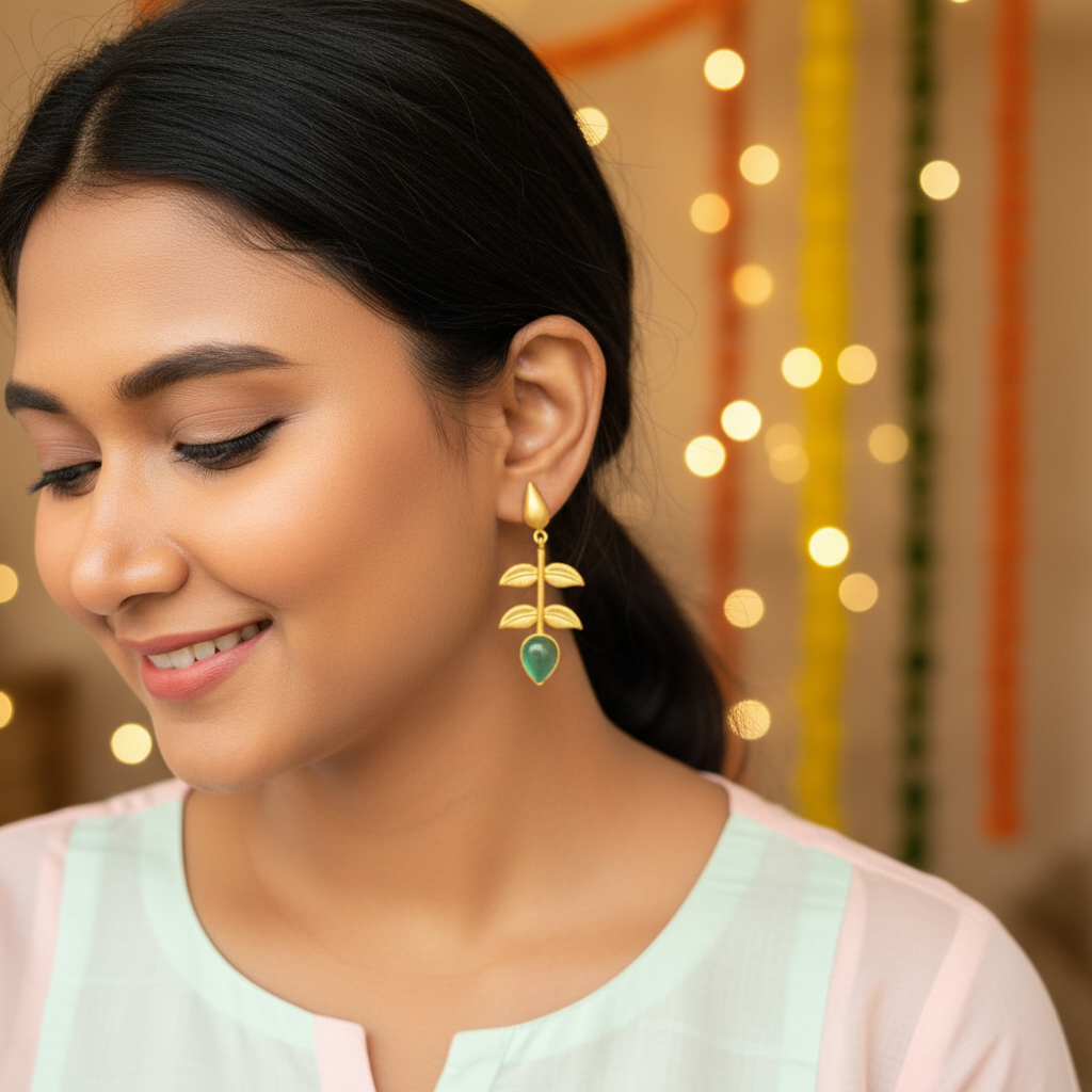 TURQUOISE AVYA STONE EARRINGS
