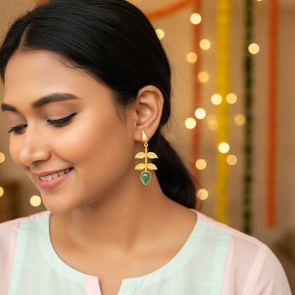 TURQUOISE AVYA STONE EARRINGS