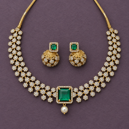 MINT ALAYA ZIRCONIA JEWELLERY SET