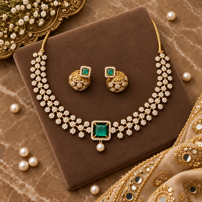 MINT ALAYA ZIRCONIA JEWELLERY SET