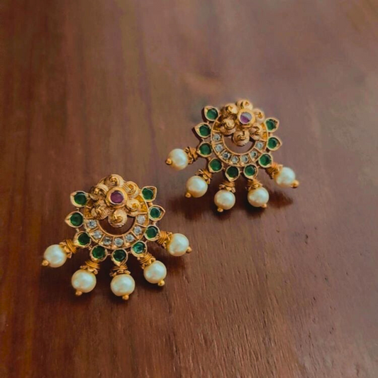 ANTHRA TEMPLE STUD EARRINGS