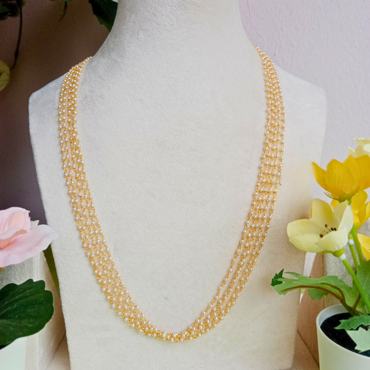 GOLDEN HAFSA PEARL JEWELLERY SET
