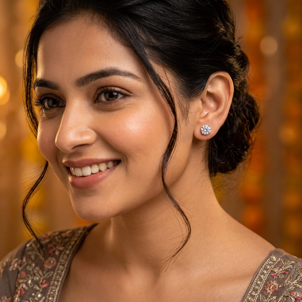 DIAMOND AVNI STUD EARRINGS