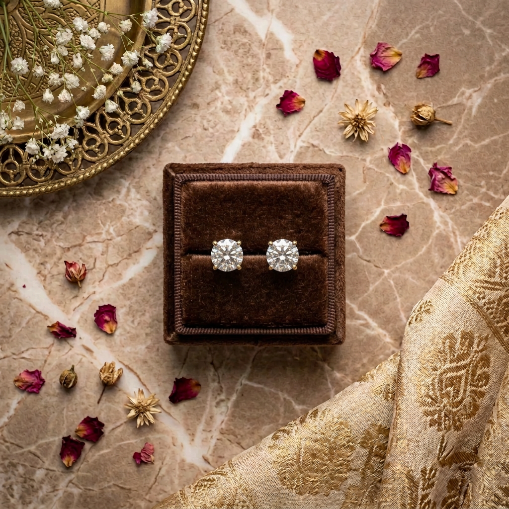 DIAMOND AVNI STUD EARRINGS