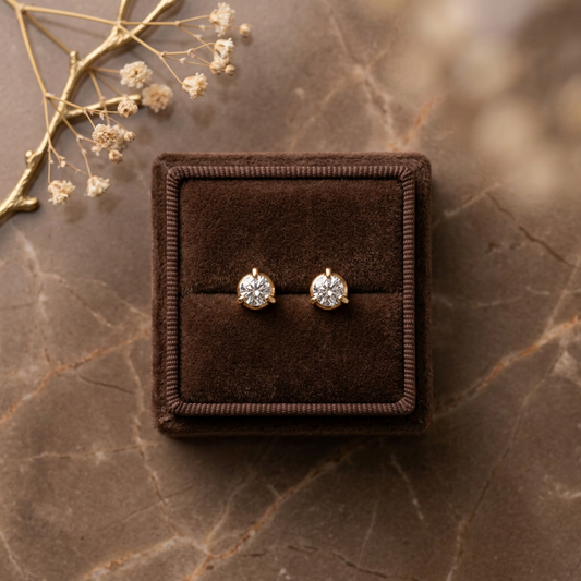 DIAMOND MEERA STUD EARRINGS